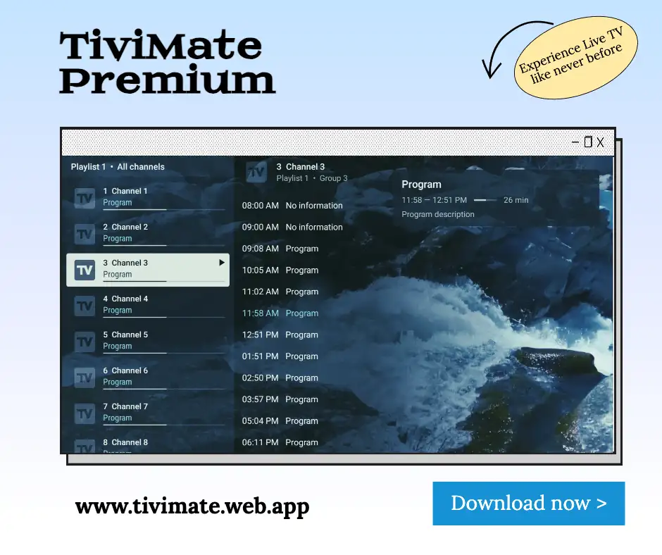 TiviMate Premium APK V5 1 MOD Unlocked TiviMate Premium APK V5 1 MOD Unlocked